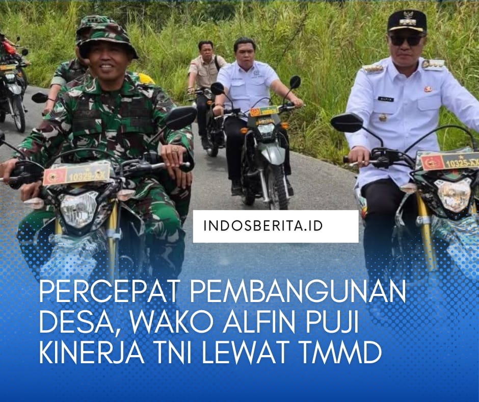 Percepat Pembangunan Desa, Wako Alfin Puji Kinerja TNI Lewat TMMD