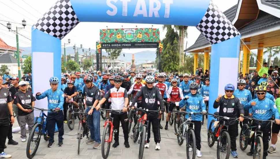 Wako Alfin Buka Juara Bike Adventure Sungai Penuh