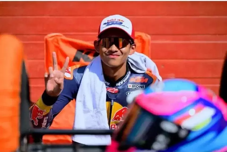 Veda Ega Pratama Tampil Percaya Diri, Rebut Podium Moto3 Brasil