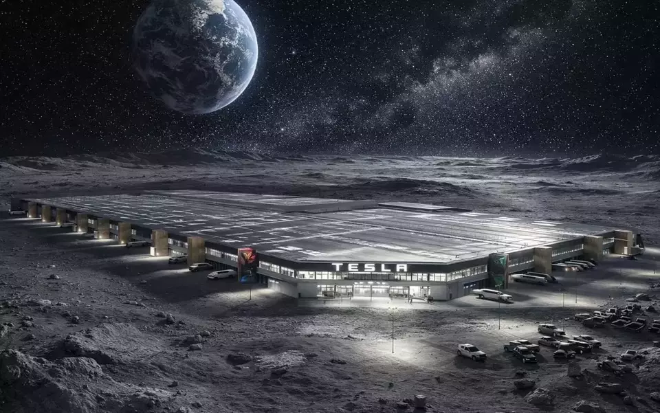 Tesla Buka Wacana Bangun Pabrik di Bulan