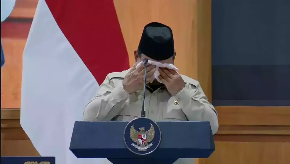 Prabowo Menangis Apresiasi Baznas