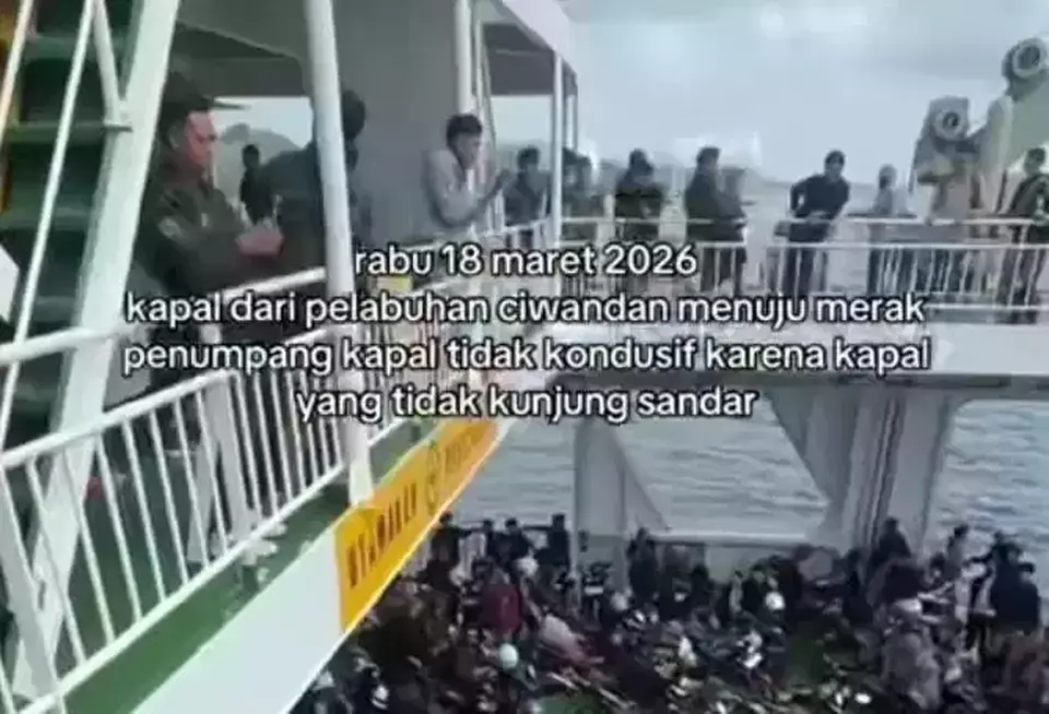 Pemudik Ricuh di Kapal Ciwandan–Merak Akibat Telat Sandar