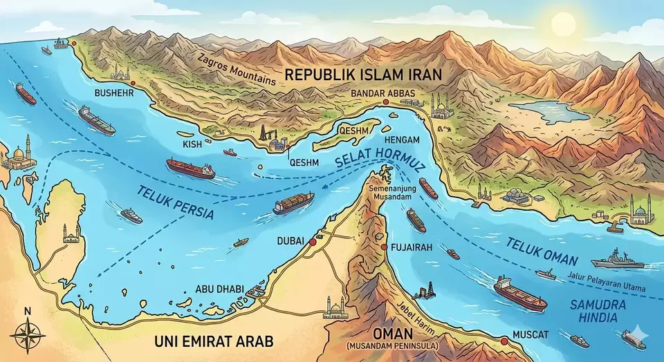 Jejak Nama Hormuz, dari Kota Dagang Kuno ke Nadi Energi Global