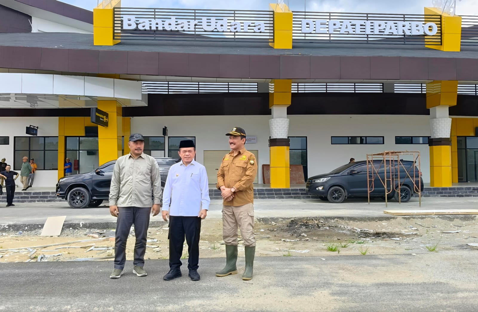 Gubernur Al-Haris Bersama Bupati Kerinci,Cek Terminal Baru Bandara Depati Parbo Kerinci