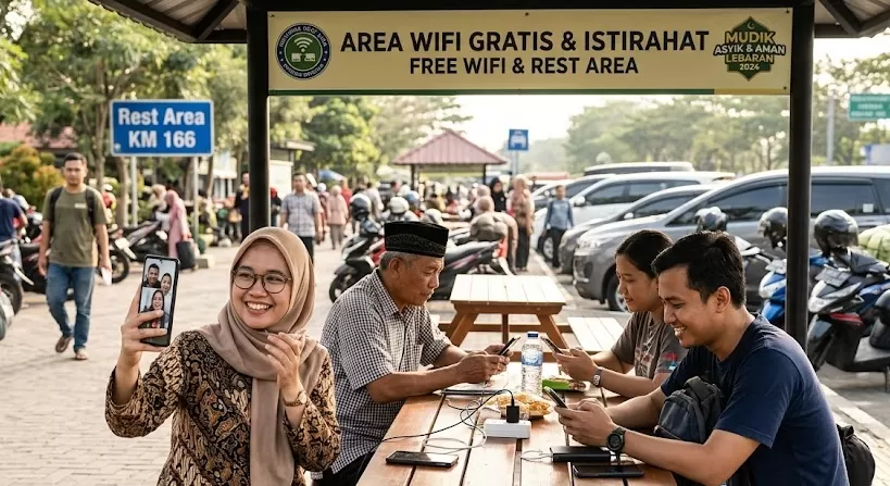 Mudik 2026 Makin Praktis, Ada WiFi Gratis di Sejumlah Titik Perjalanan