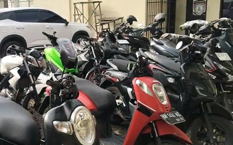 22 Motor Curian Diamankan Polisi,Warga Bisa Diambil Tanpa Biaya