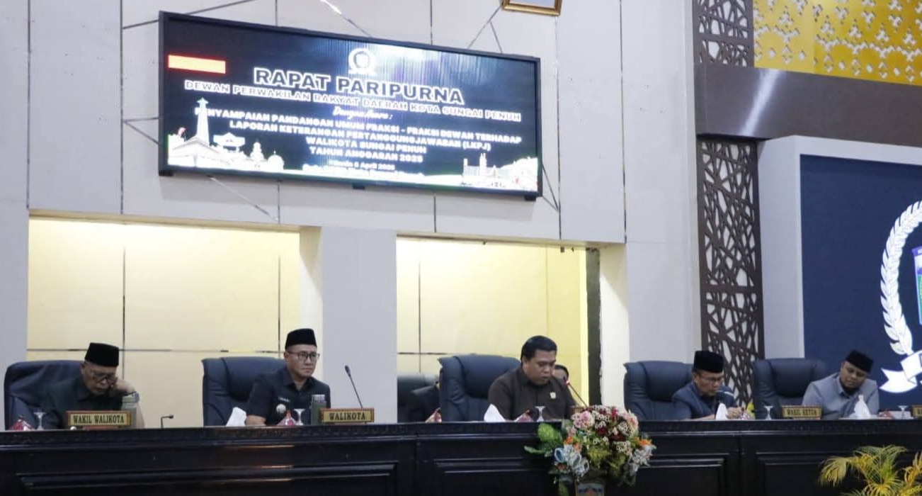 LKPJ 2025 Dibahas, Fraksi DPRD Apresiasi Kinerja Pemkot Sungai Penuh
