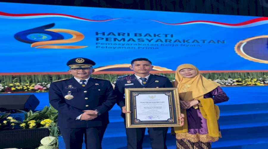 Aulia Rahmad Harumkan Aceh, Raih Petugas Pemasyarakatan Terbaik Nasional