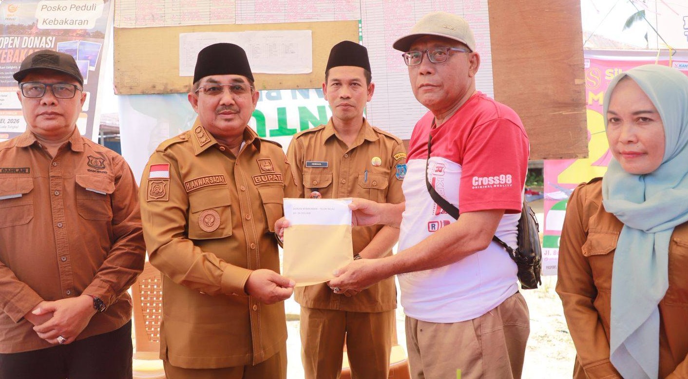 Bupati Tanjung Jabung Barat Hadir di Tengah Korban Kebakaran, Bawa Bantuan dan Harapan Baru