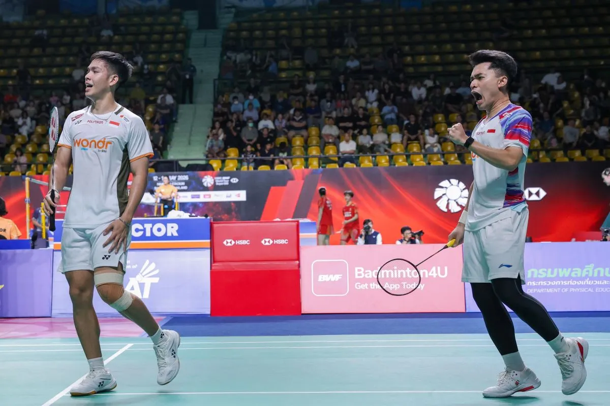 Leo/Daniel Tembus Semifinal Thailand Open 2026 Usai Kalahkan Tuan Rumah