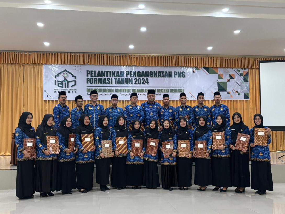 IAIN Kerinci Resmi Angkat 24 CPNS Menjadi PNS, Momentum Penguatan Profesionalisme ASN
