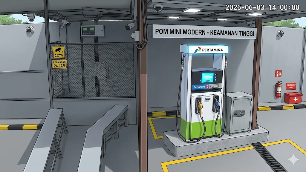 CCTV Bongkar Aksi Pencurian Pom Mini di Sijenjang, Pelaku Datang Pakai Mobil