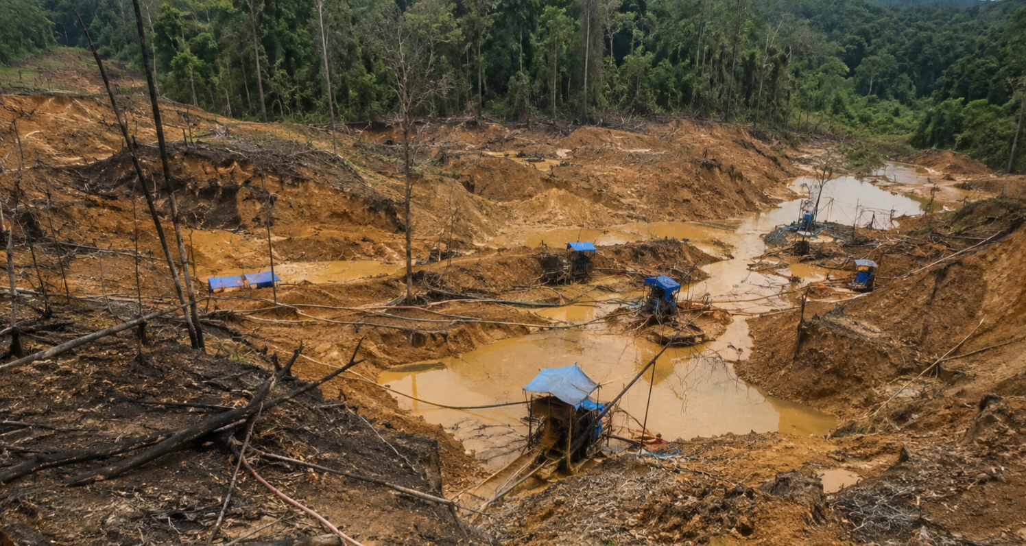 PETI di Teluk Langkap Diduga Rusak 12.202 Hektar Hutan, WALHI Minta Aparat Bertindak
