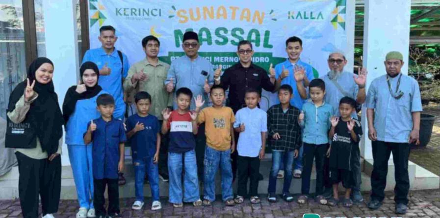 Peduli Masyarakat, PT KMH Gelar Khitan Massal Gratis untuk 50 Anak di Kerinci
