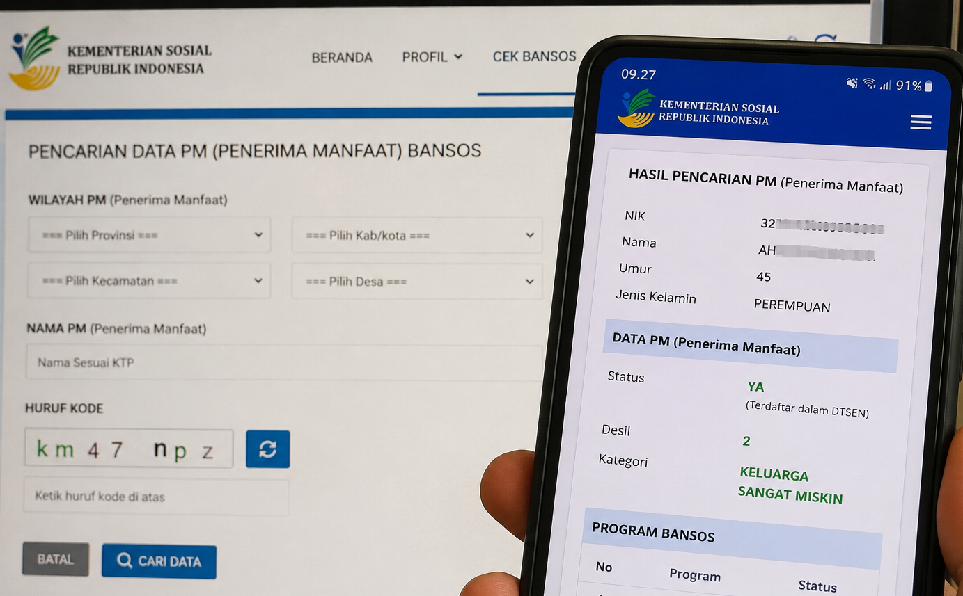Punya NIK KTP, Begini Cara Cek Bansos 2026 Sekaligus Lihat Desil Kesejahteraan