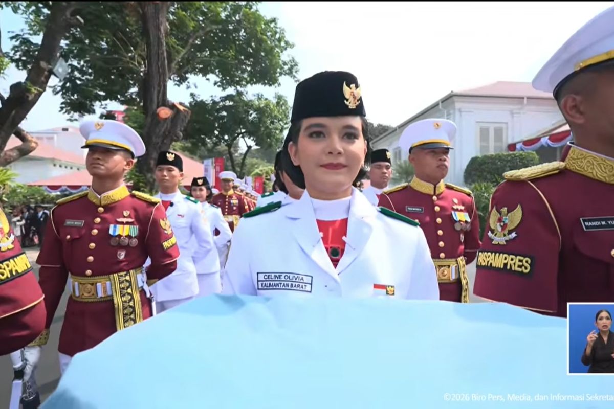 Celine Olivia Bikin Bangga Kalbar, Dipercaya Jadi Pembawa Baki di Istana Merdeka