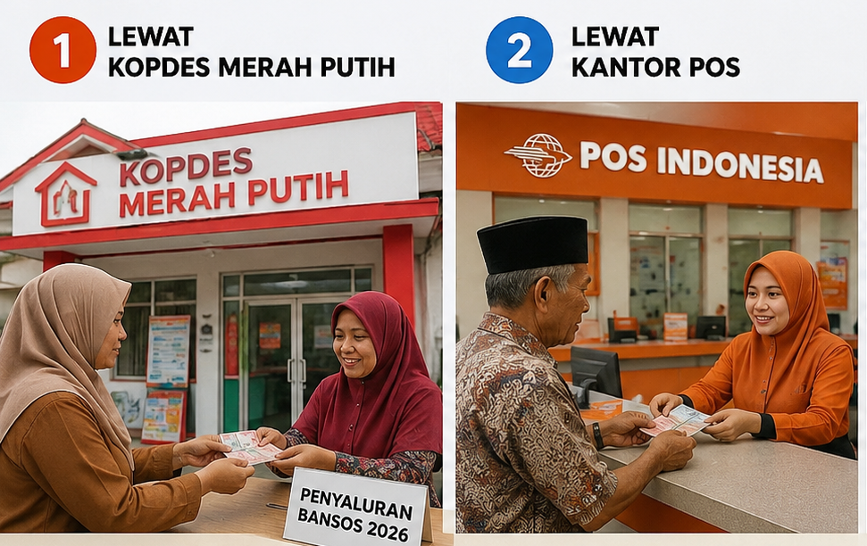 3 Cara Cairkan Bansos 2026, Bisa Lewat Kopdes Merah Putih hingga Pos