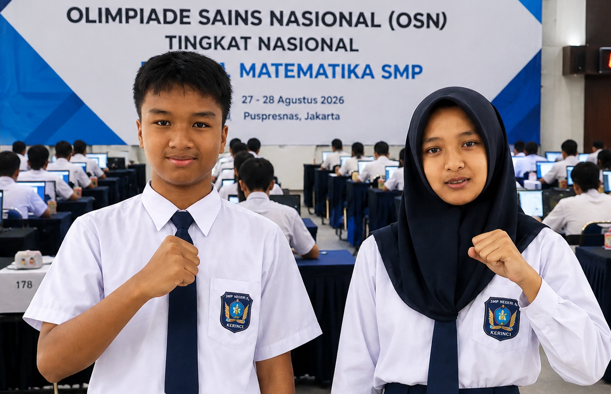 Kalvin dan Arsyika, Dua Pelajar Kerinci yang Berani Tampil OSN Nasional