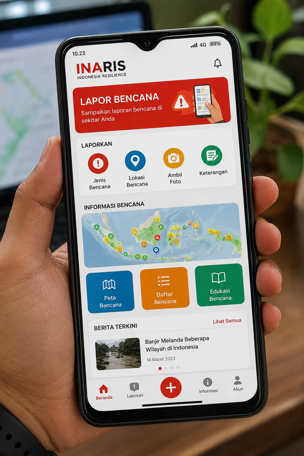 Ada Potensi Bencana? Warga Sungai Penuh Bisa Lapor Cepat Lewat INARIS