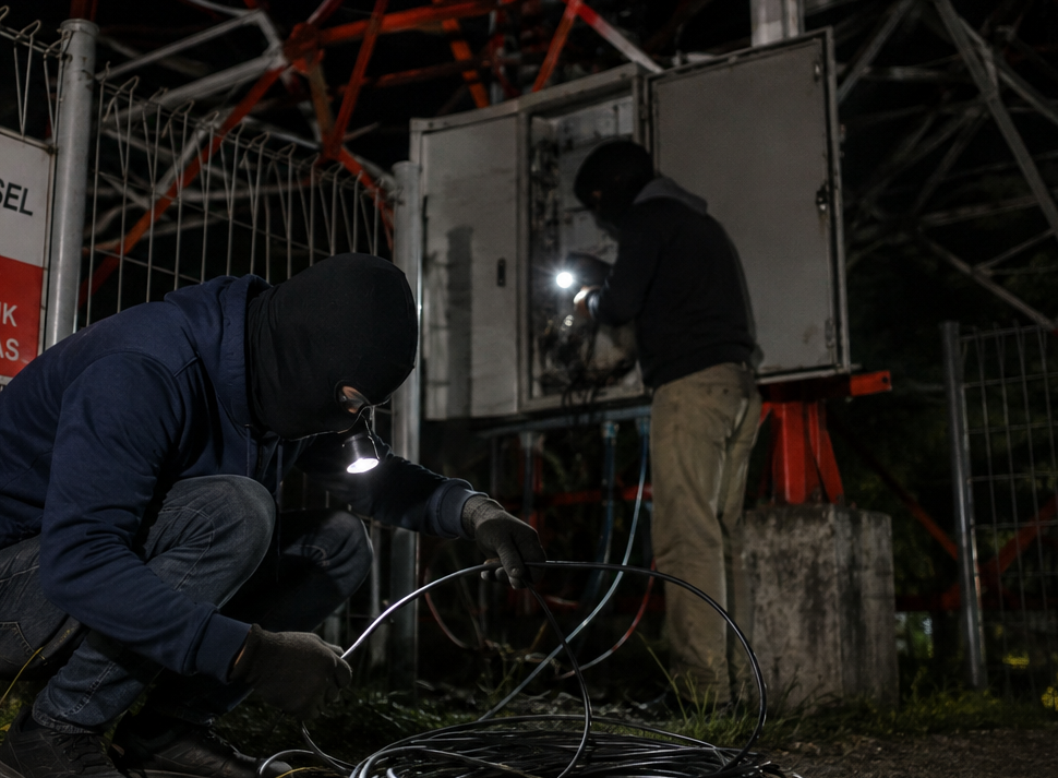 Aksi Curi Kabel Tower Telkomsel di Sengeti Gagal Total, Satu Pelaku Diciduk Polisi