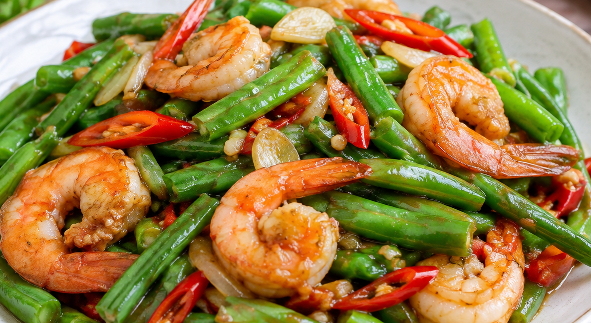 Tumis Udang Buncis, Lauk Praktis dengan Rasa Gurih yang Menggoda Selera