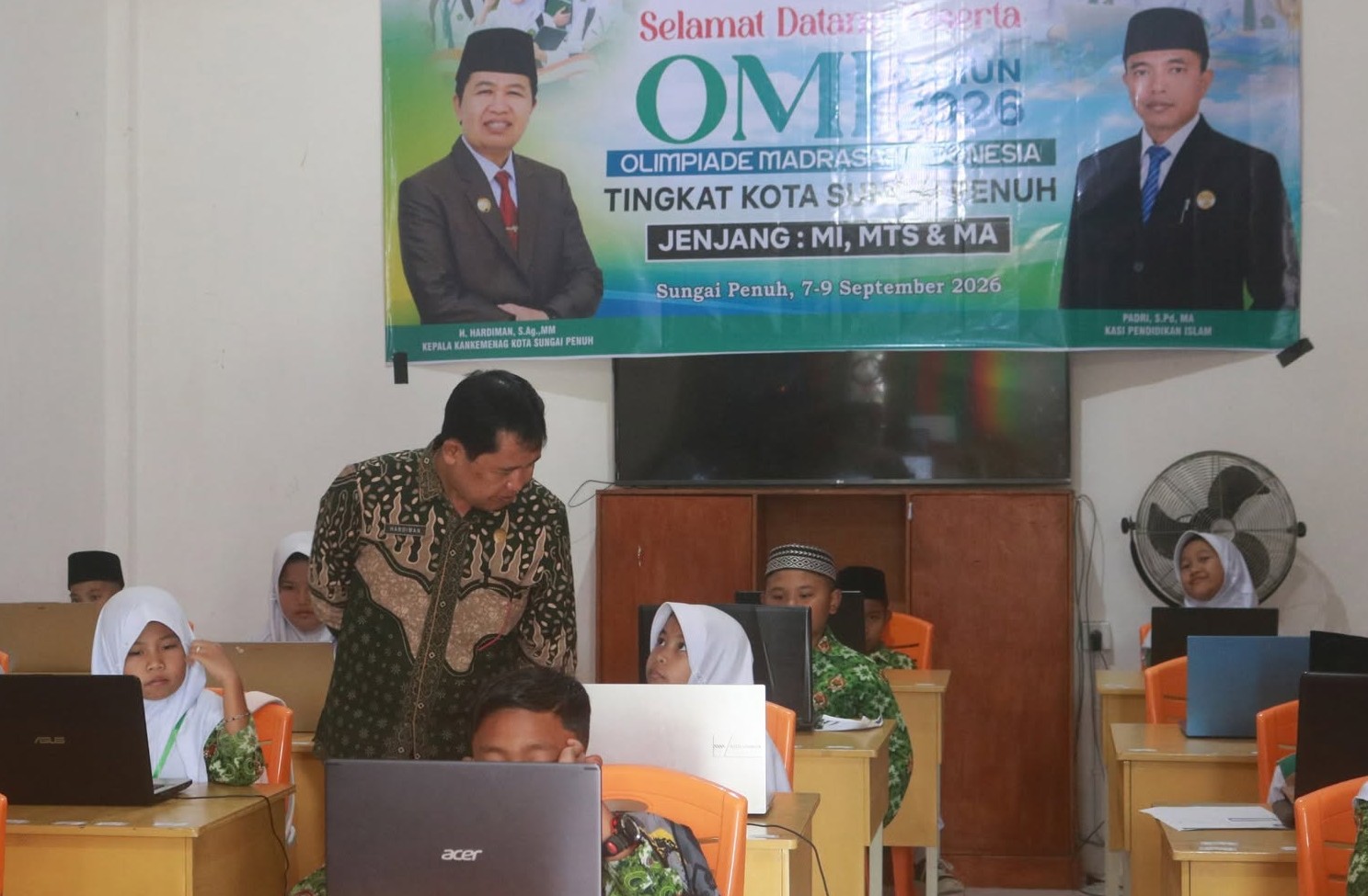Kakan Kemenag Sungai Penuh Pantau OMI, Pastikan Kompetisi Berjalan Sportif