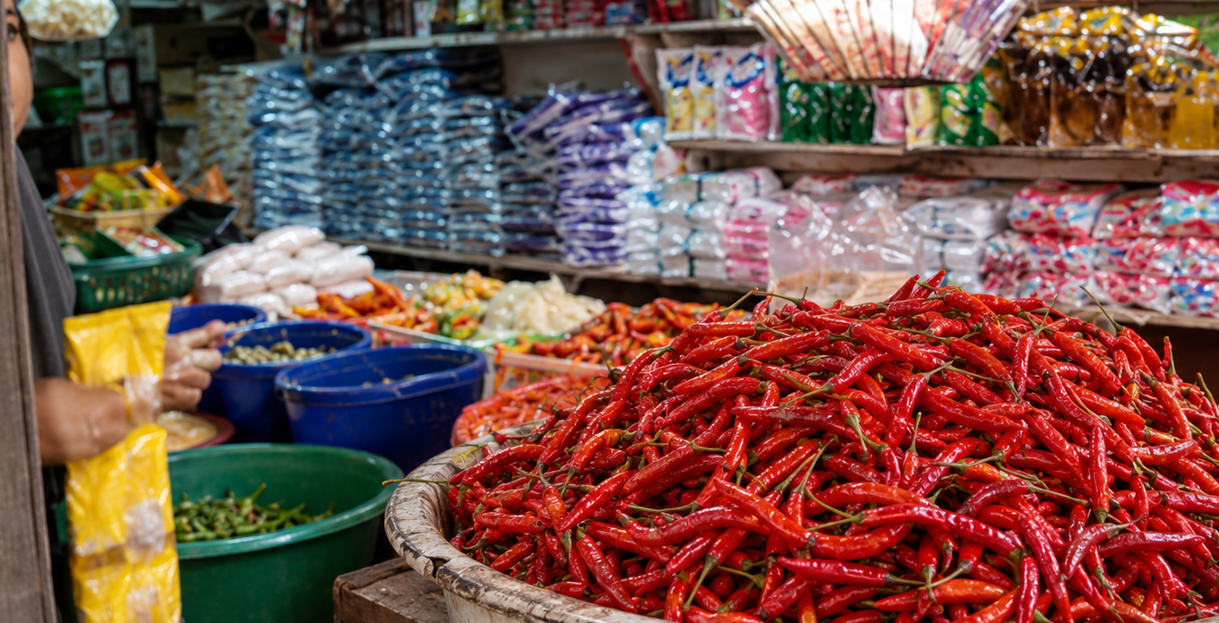 Cabai Merah di Sungai Penuh Makin Pedas, Harga Naik Jadi Rp68 Ribu per Kg