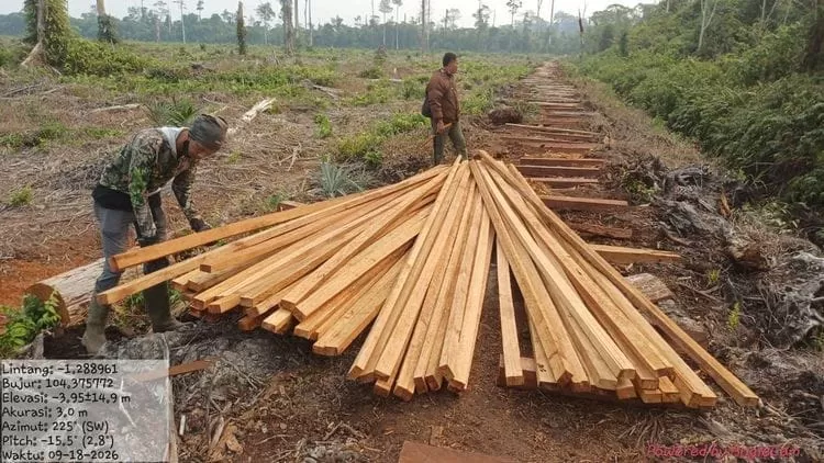 Dua Pria Diciduk di TNBS, Polisi Temukan Rel Kayu dan Tunggul Bekas Tebangan