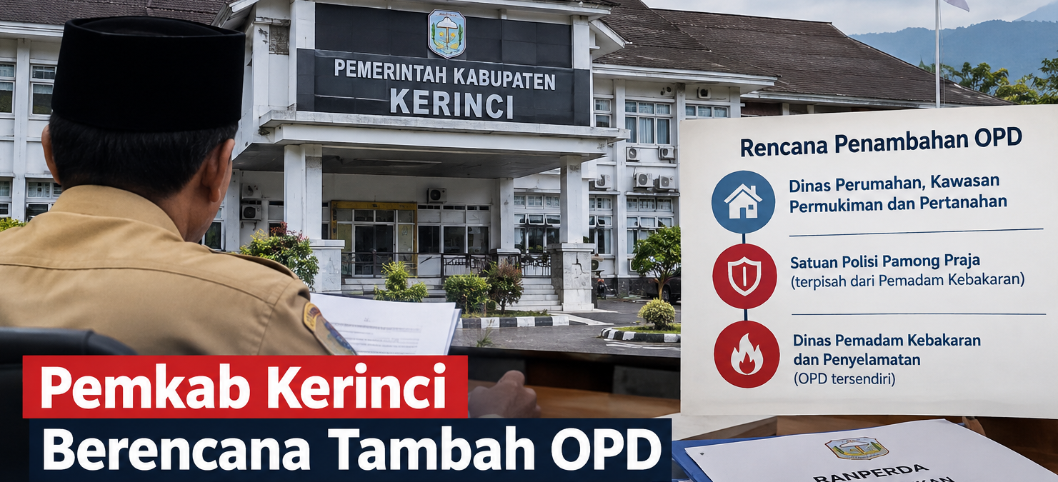 Efisiensi APBD vs OPD Baru, Rencana Penataan Birokrasi Kerinci Jadi Perhatian