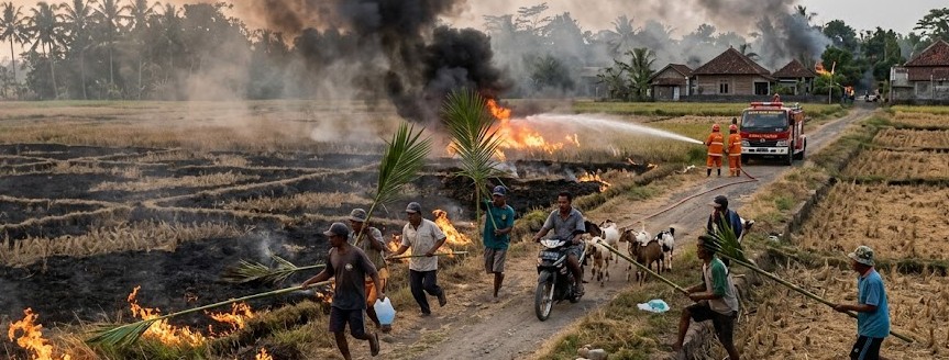 Enam Kali Kebakaran Lahan Terjadi di Kerinci, Warga Diminta Waspada di Musim Kemarau