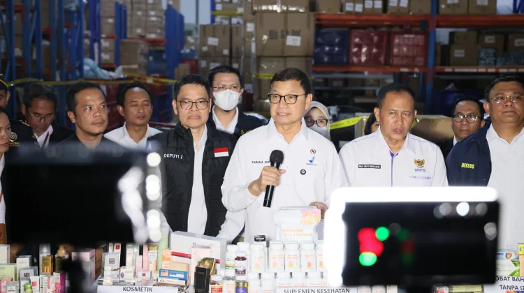 BPOM Bongkar Gudang Produk Ilegal di Tangerang, Nilainya Tembus Rp25 Miliar